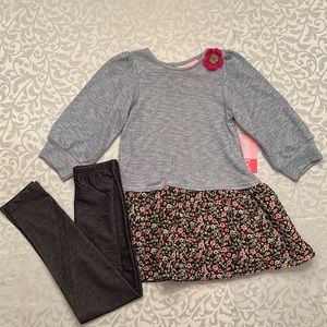 New Girls Marching Set Dress With Leggings Size 6X